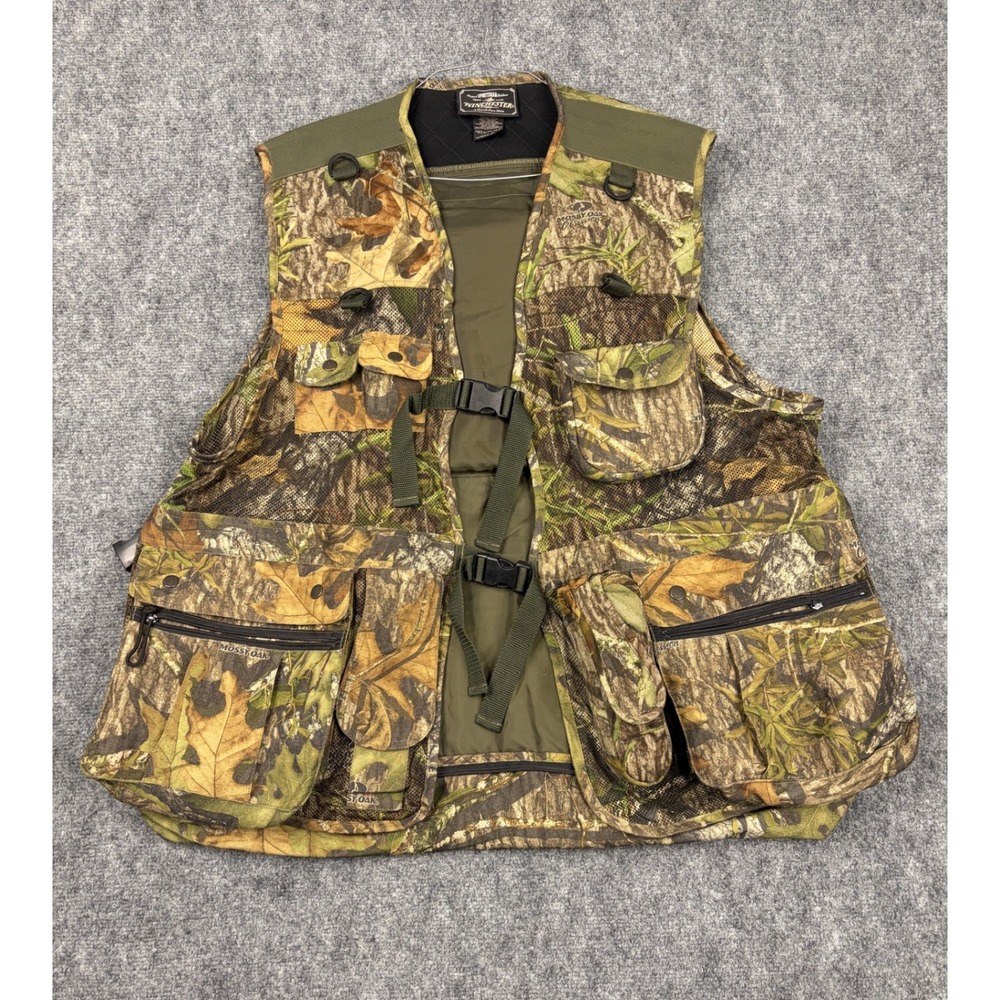 Winchester Mossy Oak Obsession Camo Hunting Vest Mens XL/2XL Utility Game Bag